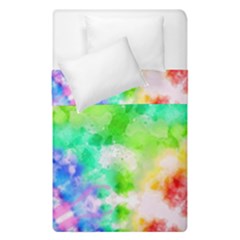 Tie Die Look Rainbow Pattern Duvet Cover Double Side (single Size) by myblueskye777