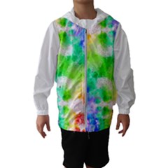 Tie Die Look Rainbow Pattern Kids  Hooded Windbreaker by myblueskye777