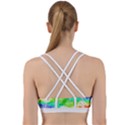 Tie Die Look Rainbow Pattern Back Weave Sports Bra View2