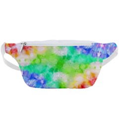 Tie Die Look Rainbow Pattern Waist Bag  by myblueskye777