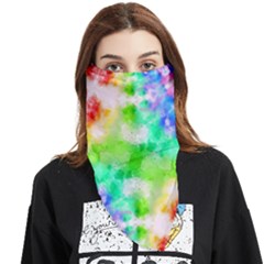 Tie Die Look Rainbow Pattern Face Covering Bandana (triangle) by myblueskye777