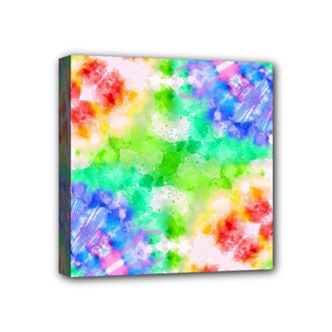 Fpd Batik Rainbow Pattern Mini Canvas 4  X 4  (stretched) by myblueskye777