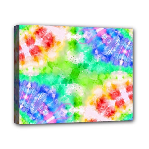 Fpd Batik Rainbow Pattern Canvas 10  X 8  (stretched) by myblueskye777