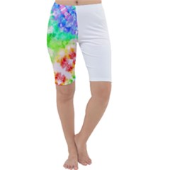 Fpd Batik Rainbow Pattern Cropped Leggings  by myblueskye777