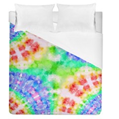 Fpd Batik Rainbow Pattern Duvet Cover (queen Size) by myblueskye777