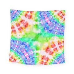 Fpd Batik Rainbow Pattern Square Tapestry (small) by myblueskye777