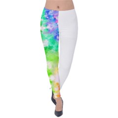 Fpd Batik Rainbow Pattern Velvet Leggings by myblueskye777