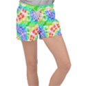 Fpd Batik Rainbow Pattern Velour Lounge Shorts View1