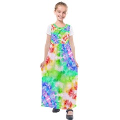 Fpd Batik Rainbow Pattern Kids  Short Sleeve Maxi Dress by myblueskye777