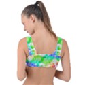 Fpd Batik Rainbow Pattern Front Tie Bikini Top View2