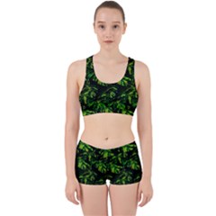 Jungle Camo Tropical Print Work It Out Gym Set by dflcprintsclothing