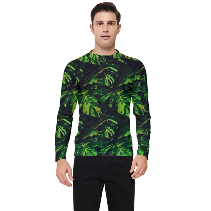 Jungle Camo Tropical Print Men s Long Sleeve Rash Guard