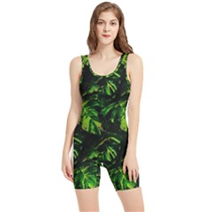 Jungle Camo Tropical Print Women s Wrestling Singlet by dflcprintsclothing