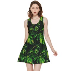 Jungle Camo Tropical Print Inside Out Reversible Sleeveless Dress by dflcprintsclothing