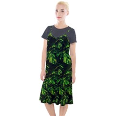 Jungle Camo Tropical Print Camis Fishtail Dress