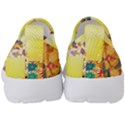 Yellow Floral Aesthetic Kids  Slip On Sneakers View4