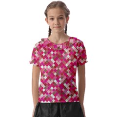 Pink Tiles Kids  Frill Chiffon Blouse