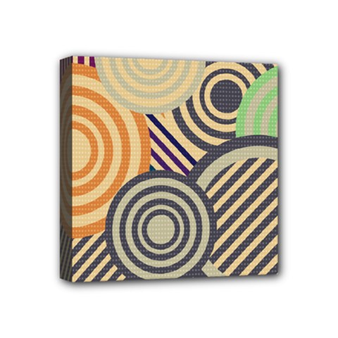 Circular Pattern Mini Canvas 4  X 4  (stretched) by designsbymallika