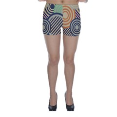 Circular Pattern Skinny Shorts by designsbymallika