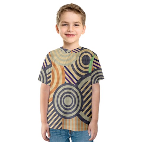 Circular Pattern Kids  Sport Mesh Tee by designsbymallika