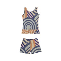 Circular Pattern Kids  Boyleg Swimsuit by designsbymallika