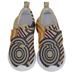 Circular Pattern Kids  Velcro No Lace Shoes by designsbymallika