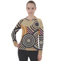 Circular Pattern Women s Pique Long Sleeve Tee View1