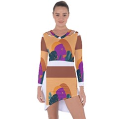 Girl Power Asymmetric Cut-out Shift Dress by designsbymallika