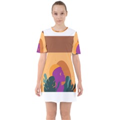 Girl Power Sixties Short Sleeve Mini Dress by designsbymallika