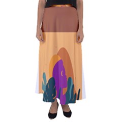 Girl Power Flared Maxi Skirt by designsbymallika