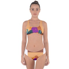 Girl Power Criss Cross Bikini Set by designsbymallika