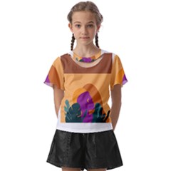 Girl Power Kids  Front Cut Tee by designsbymallika