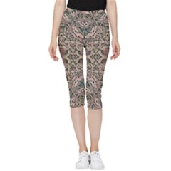 Lace Lover Inside Out Lightweight Velour Capri Leggings  by MRNStudios