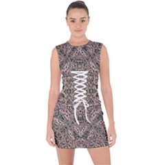 Lace Lover Lace Up Front Bodycon Dress by MRNStudios