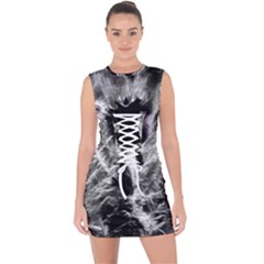 Pick Me Lace Up Front Bodycon Dress by MRNStudios