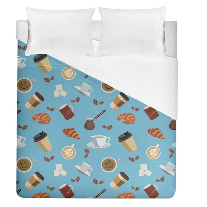 Coffee Time Duvet Cover (Queen Size)