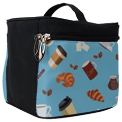 Coffee Time Make Up Travel Bag (big) by SychEva