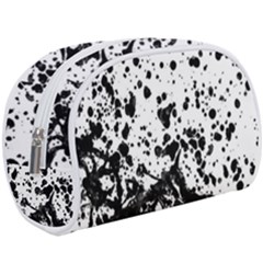 Black And White Abstract Liquid Design Make Up Case (large) by dflcprintsclothing