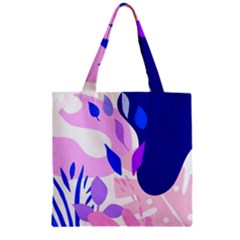 Aquatic Surface Patterns-04 Zipper Grocery Tote Bag by Designops73