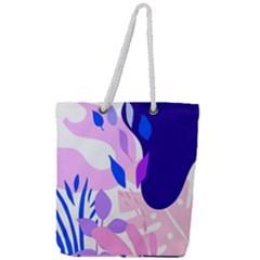 Aquatic Surface Patterns-04 Full Print Rope Handle Tote (large) by Designops73