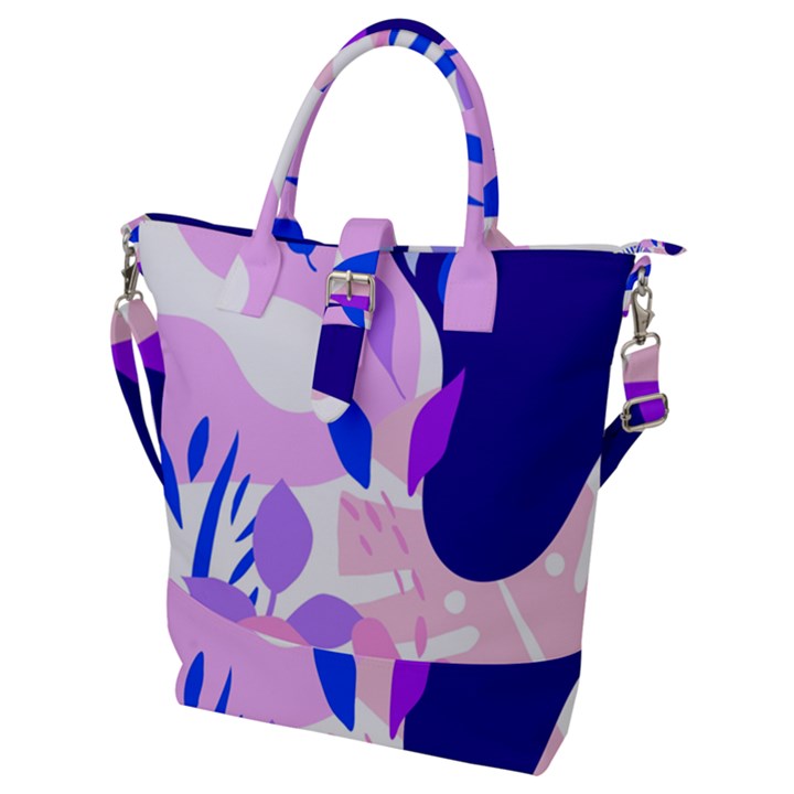 Aquatic Surface Patterns-04 Buckle Top Tote Bag