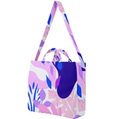 Aquatic Surface Patterns-04 Square Shoulder Tote Bag by Designops73