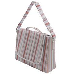 Salmon And Grey Linear Design Box Up Messenger Bag