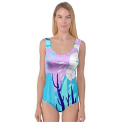 Aquatic Surface Patterns Princess Tank Leotard  by Designops73