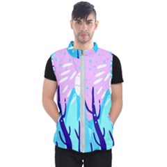 Aquatic Surface Patterns Men s Puffer Vest by Designops73