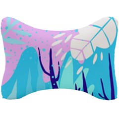 Aquatic Surface Patterns Seat Head Rest Cushion by Designops73