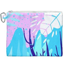 Aquatic Surface Patterns Canvas Cosmetic Bag (xxxl) by Designops73