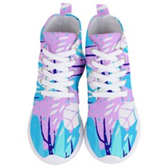 Aquatic Surface Patterns Women s Lightweight High Top Sneakers