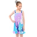 Aquatic Surface Patterns Kids  Overall Dress View1