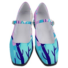 Aquatic Surface Patterns Women s Mary Jane Shoes